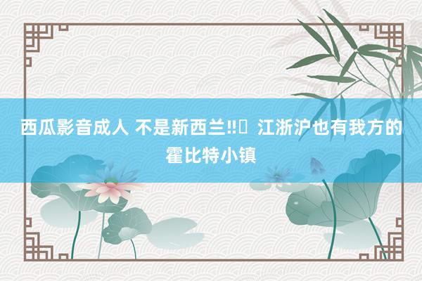 西瓜影音成人 不是新西兰‼️江浙沪也有我方的霍比特小镇